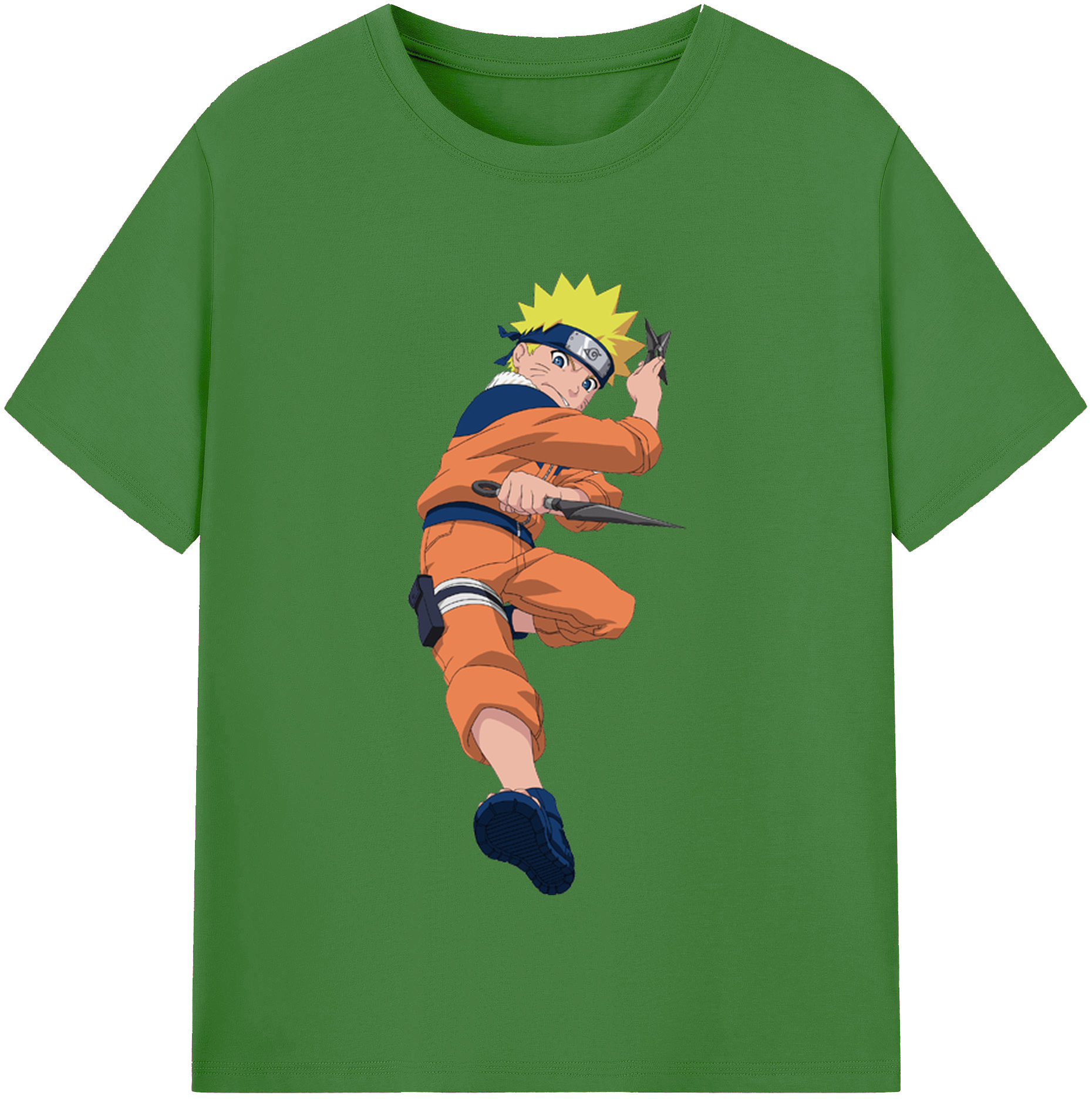 （画像用） NARUTO -ナルト- うずまき ナルト Uzumaki Naruto レディースカジュアルプリントTシャツ（綿100％）